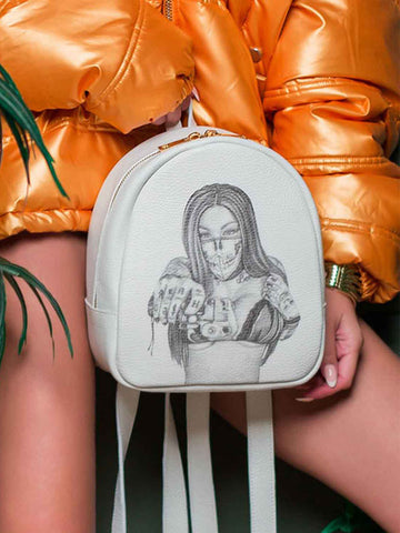 White Backpack