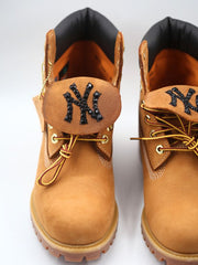 Custom “Queensbridge Bubblegum” Boots – NYC Hip-Hop Culture Edition