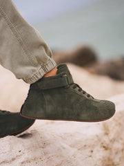 Olive Sneakers Sotto Pelle