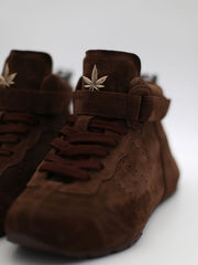 Brown Sneakers Sotto Pelle