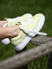 Pastel Green Leather Sneakers Pablo 1 Low