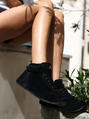 Black Sneakers Sotto Pelle